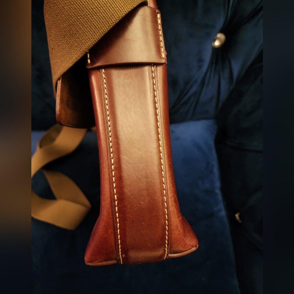 Dooney & Bourke Brown Leather Crossbody Bag - Picture 11 of 11